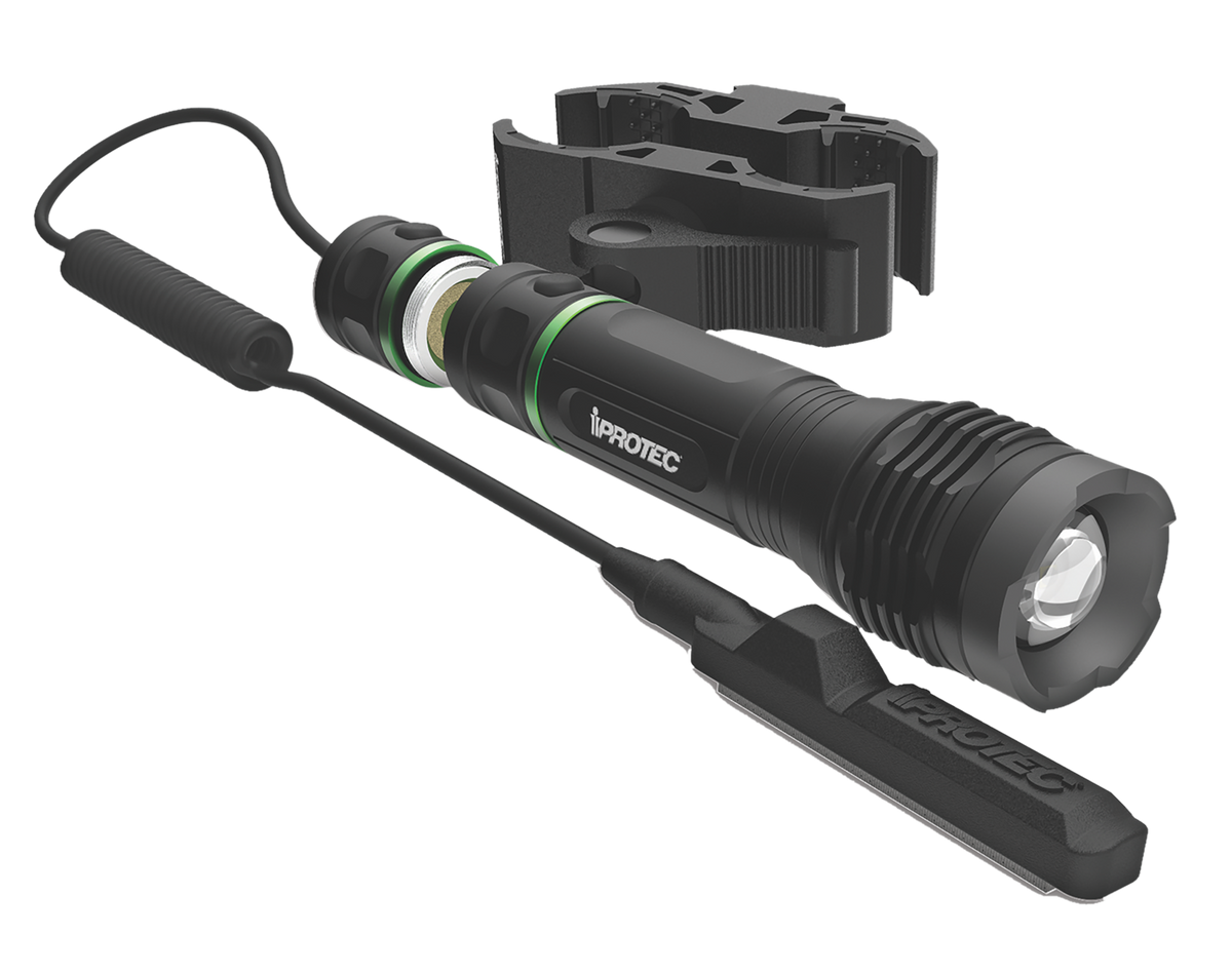 iProtec 665 LG250 Green LED Firearm Light w/Red Laser 25/250 Lumens Black Anodized