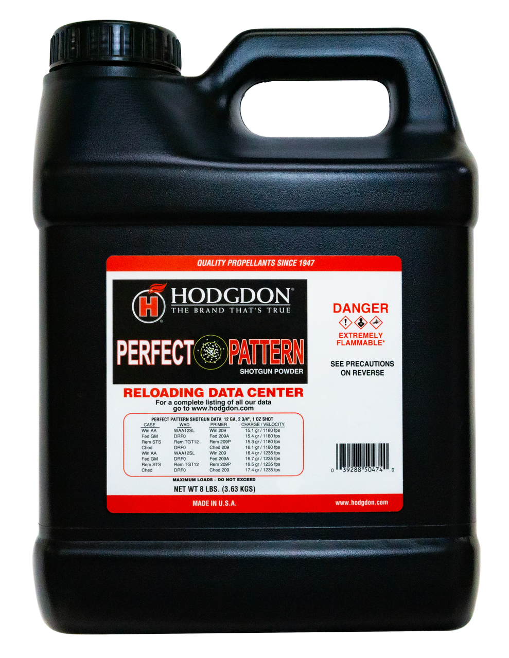 Hodgdon Perfect Pattern 12 Gauge 8 lb Smokeless Shotshell Powder