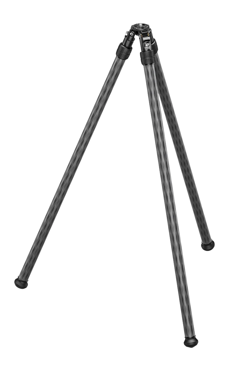 Leofoto USA SO-282CX Inverted 2-Section Carbon Fiber Tripod w/ Fixed Apex Black