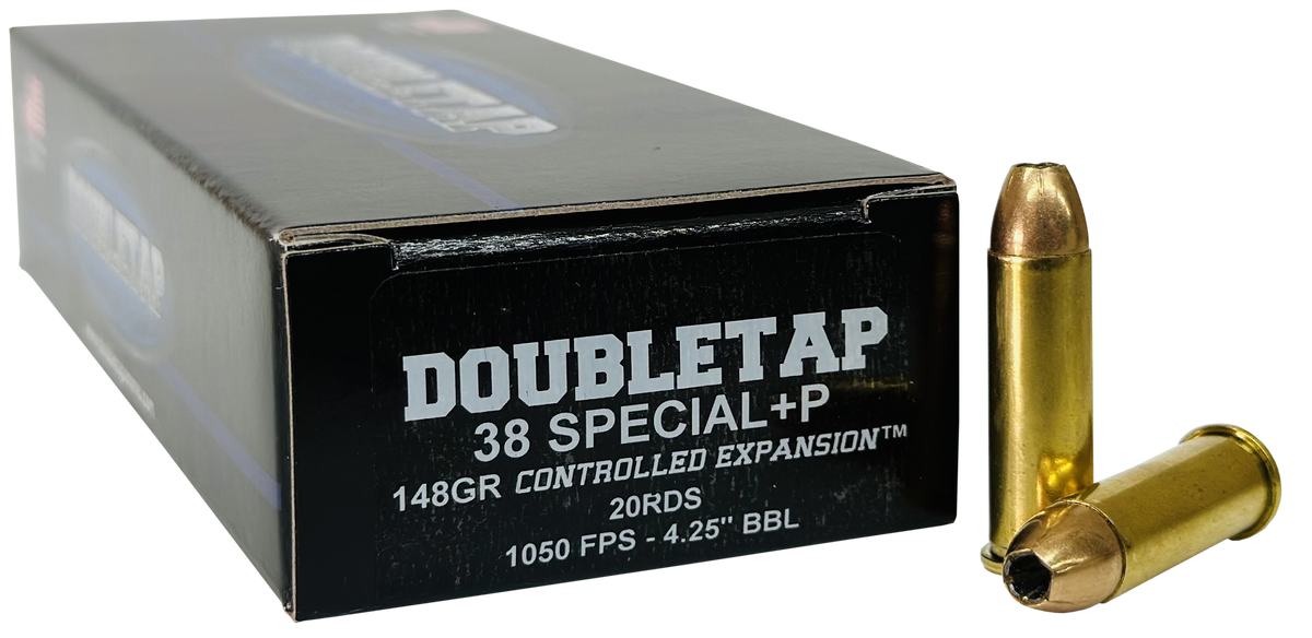 DoubleTap Ammunition 38 Special +P 148gr Controlled Expansion JHP 20-Rd - Box or Case