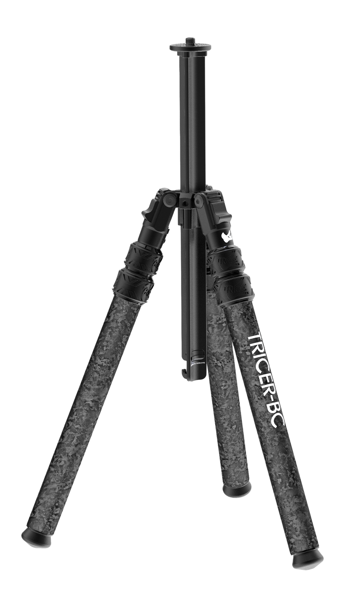 Tricer BC 2.0 Black Carbon Fiber Backcountry Tripod - 40 in
