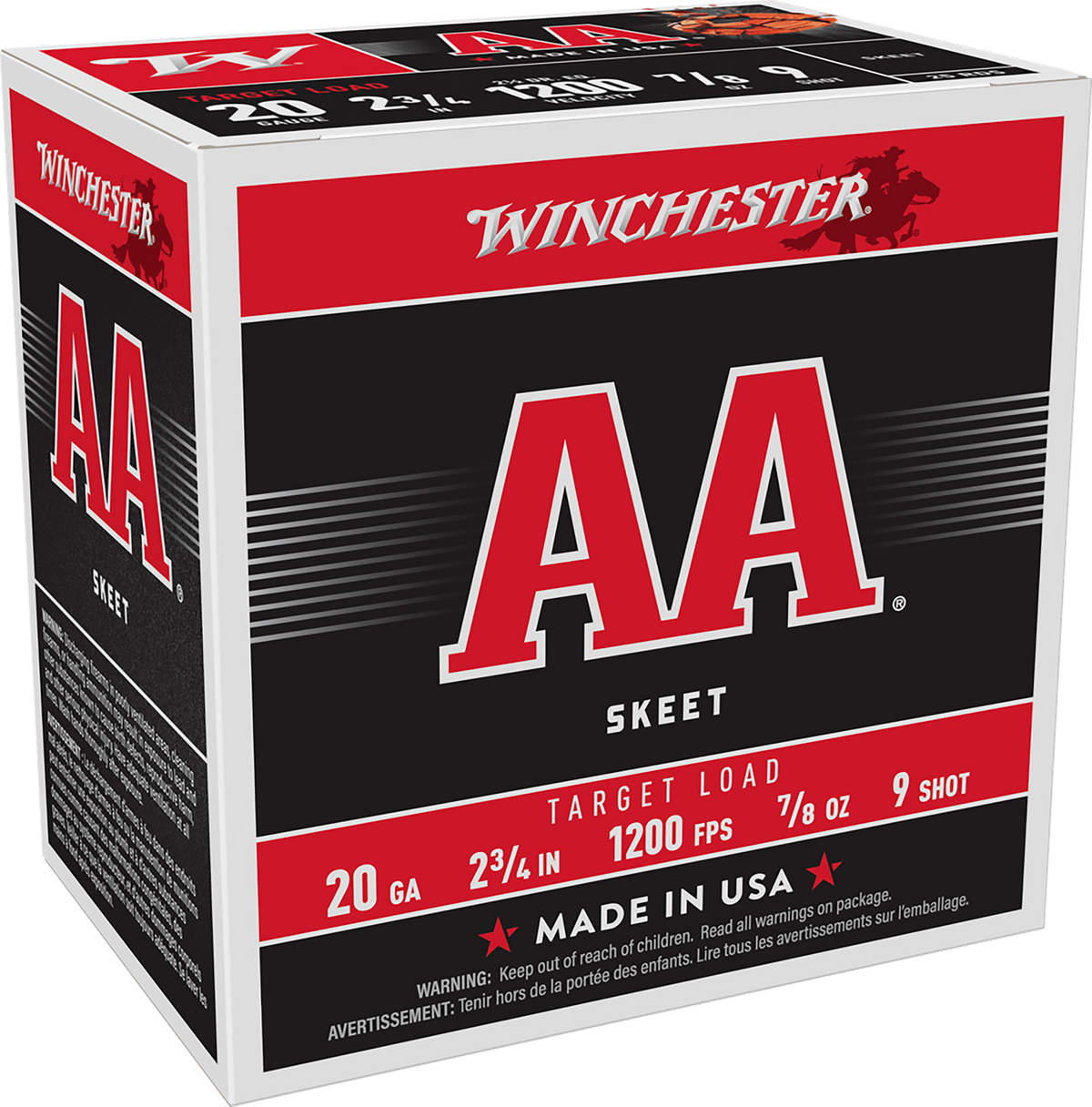 Winchester Ammo AA Target 20 Gauge 2.75" 7/8 oz #9 Shot 25 Rd - Box or Case