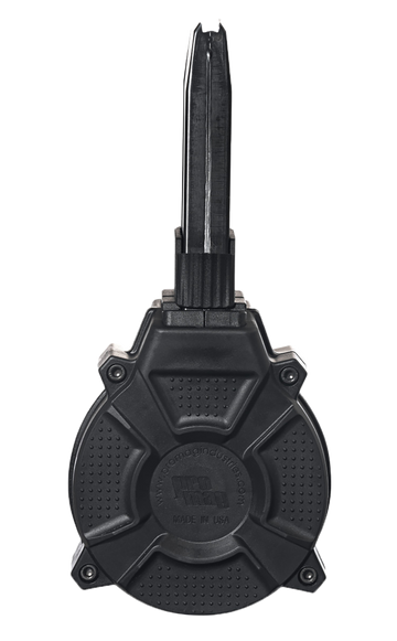 ProMag DRMA46 9mm Luger 50-Rd Drum Magazine for Taurus PT111 G2/G3 - Black Polymer
