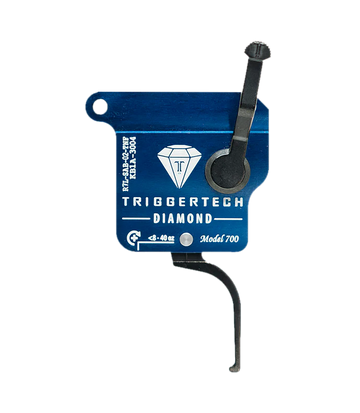 TriggerTech Diamond Remington 700 Single-Stage Flat Trigger - Left Hand - Black