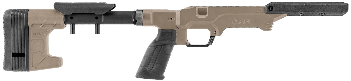 MDT Sporting Goods The Worker LSS Gen3 Chassis Flat Dark Earth Aluminum - Fits Remington 700 Long Action