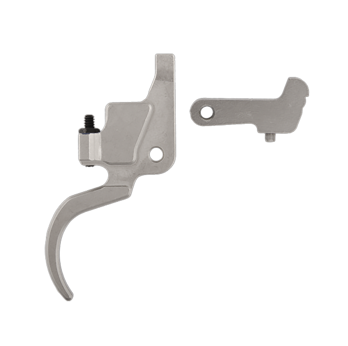 Timney Triggers 1100 Silver Curved Trigger 1.5-2 lbs for Ruger M77 MKII Right Hand