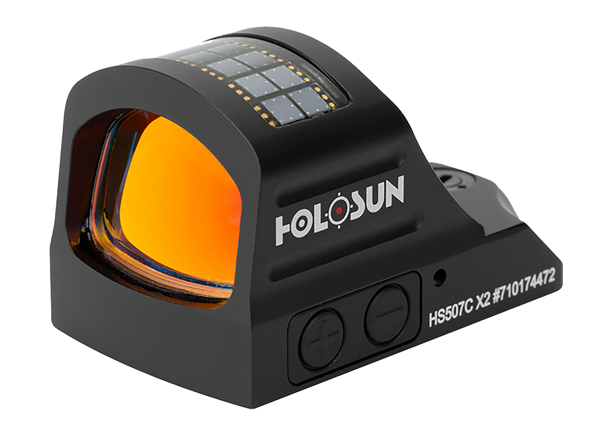 Holosun HS507C X2 1x 0.63"x0.91" 2 MOA Red Dot/32 MOA Circle Black Anodized