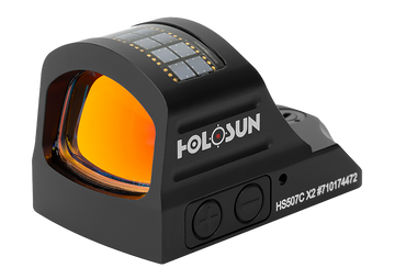 Holosun HS507C X2 1x 0.63"x0.91" 2 MOA Red Dot/32 MOA Circle Black Anodized