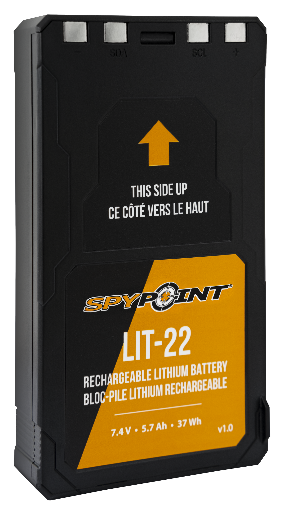 Spypoint LIT-22 Rechargeable Lithium Battery Pack 7.4V 5.4Ah Black