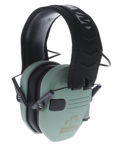 Walkers Game Ear Razor Slim Electronic Muff 23 dB Over the Head Sage Green/Black Polymer