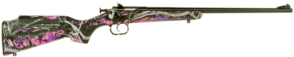 Crickett KSA2160 Youth 22 LR 16.12" 1-Rd Bolt Action Rifle - Muddy Girl Synthetic Stock