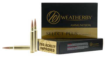 Weatherby Select Plus 280 Ackley Improved 139gr Hammer Custom 20rd - Box or Case