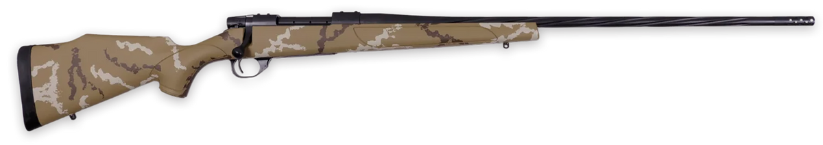 Weatherby Vanguard Outfitter 300 Win Mag 26" 3+1 Bolt Action Rifle - Black Cerakote Fluted/Threaded Barrel