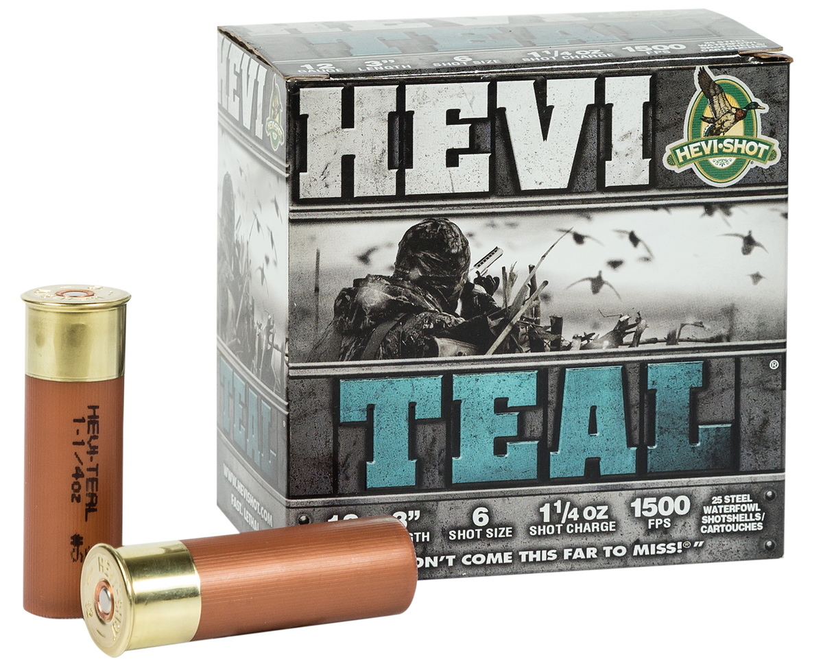 Hevishot HEVI-Teal 12 Gauge 3" 1-1/4 oz 6 Shot 1500 fps - Box or Case