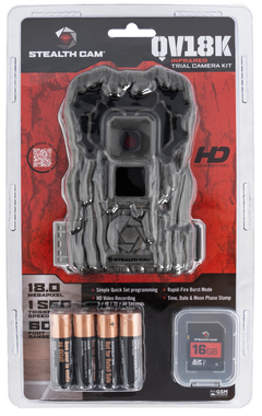 Stealth Cam QV18 Combo 18MP Low Glow Trail Camera - Brown
