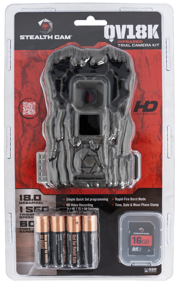 Stealth Cam QV18 Combo 18MP Low Glow Trail Camera - Brown