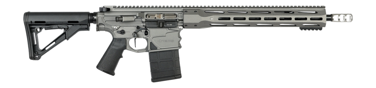 Nemo Arms XO Steel 308 Win 16" 20+1 Semi-Auto Rifle - Tungsten Anodized