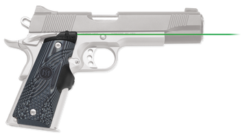 Crimson Trace Lasergrips Master Series 1911 Full-Size Green Laser - Black/Gray G10