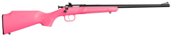 Crickett KSA2220 Youth 22 LR 16.12" 1-Rd Bolt Action Rifle - Pink Synthetic Stock
