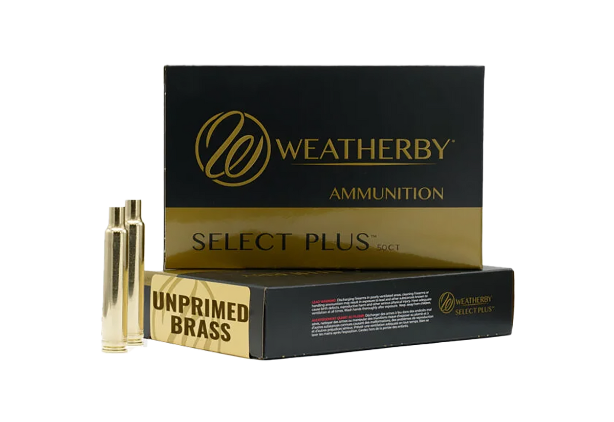 Weatherby Select Plus Unprimed Cases 6.5 WBY RPM Rifle Brass 50/Box