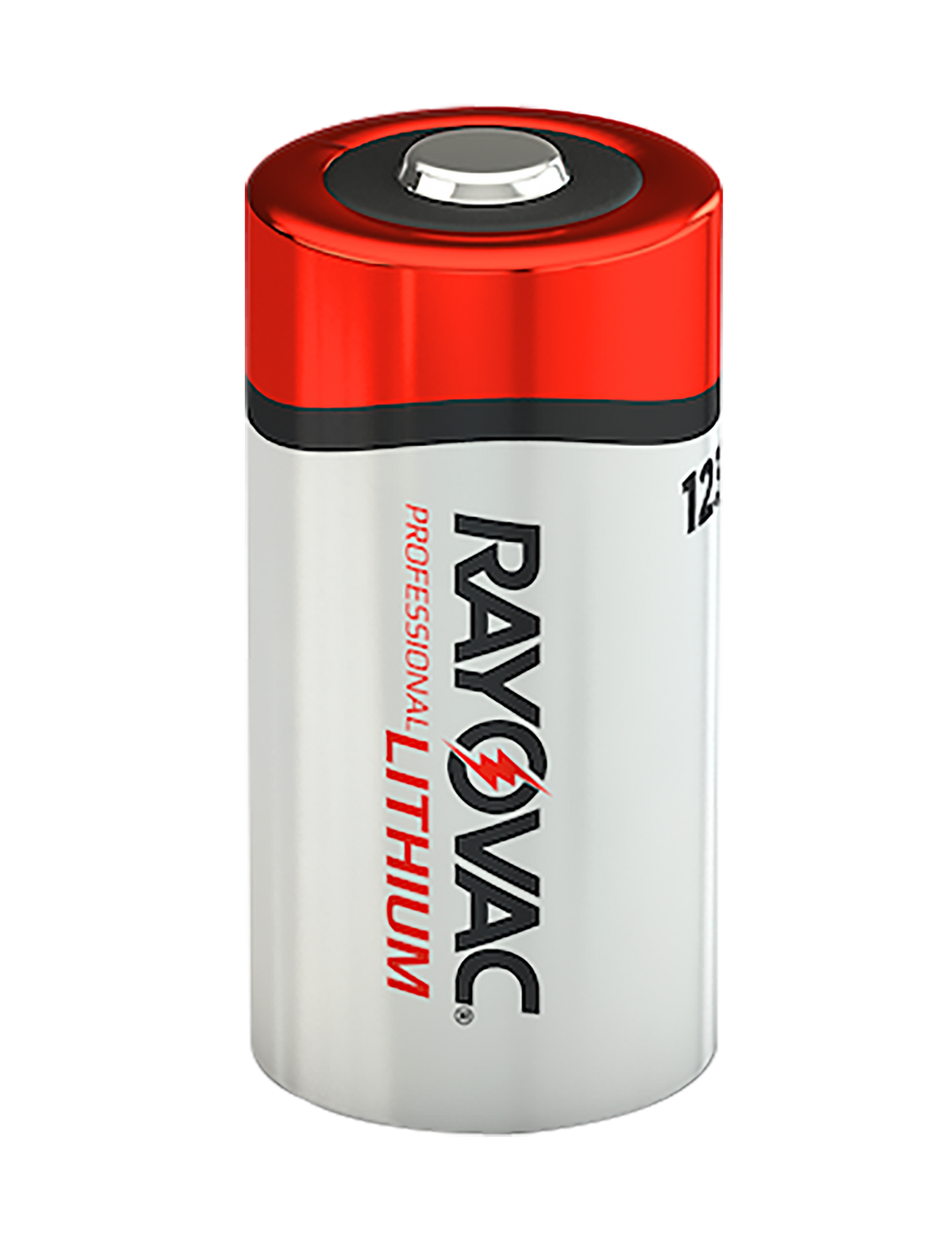 Rayovac RL123A2 CR123A Lithium 3V 1,500 mAh Batteries (2-Pack) - Silver / Red