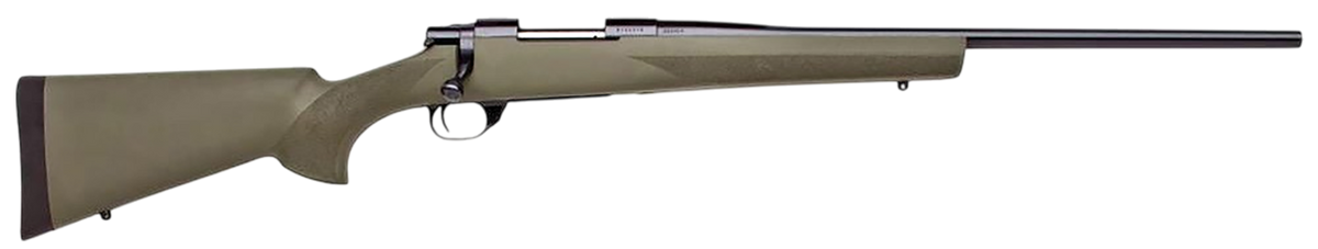 Howa M1500 Hogue 243 Win 22" 5+1 Bolt-Action Rifle - Green Hogue Stock
