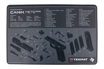 TekMat Canik MC9L 17" x 11" Pistol Cleaning Mat