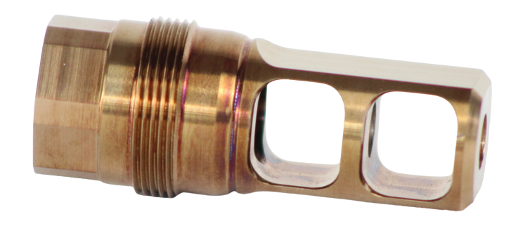 Fuqua Precision Machining Spleen 5.56 NATO 5/8x24 Stainless Muzzle Brake - Heat Treated