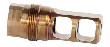 Fuqua Precision Machining Spleen 5.56 NATO 5/8x24 Stainless Muzzle Brake - Heat Treated