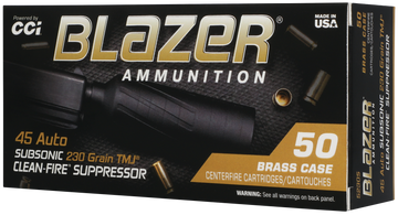 CCI Blazer Brass 45 ACP 230gr Total Metal Jacket 50/Box