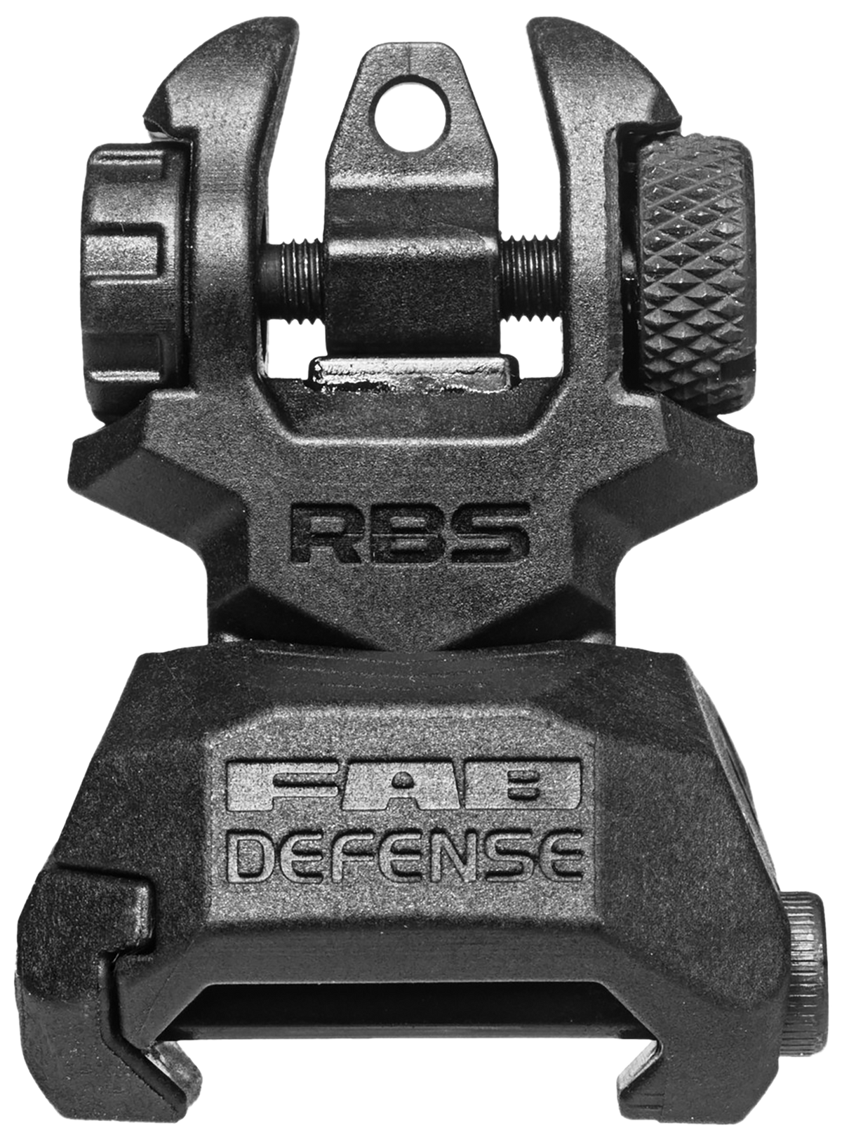 FAB Defense FXRBS Rear Back-Up Sight AR-15/M16/M4 Dual Aperture Black Polymer/Metal
