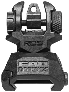 FAB Defense FXRBS Rear Back-Up Sight AR-15/M16/M4 Dual Aperture Black Polymer/Metal