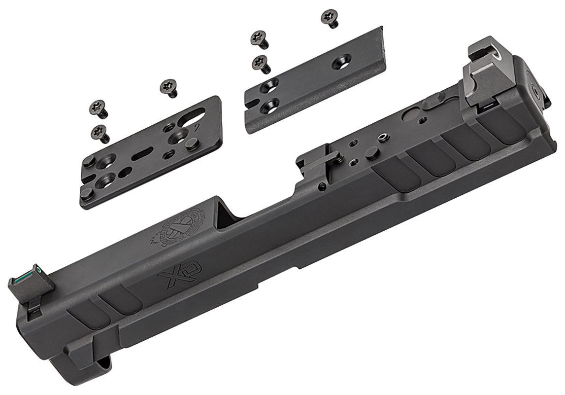 Springfield Armory XD OSP 9mm Black Steel Slide Assembly Kit - Optics Cut, Suppressor Height Night Sights