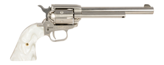 Heritage Mfg Rough Rider 22 LR 6.50" 6-Shot SAO Revolver - Nickel/White Pearl