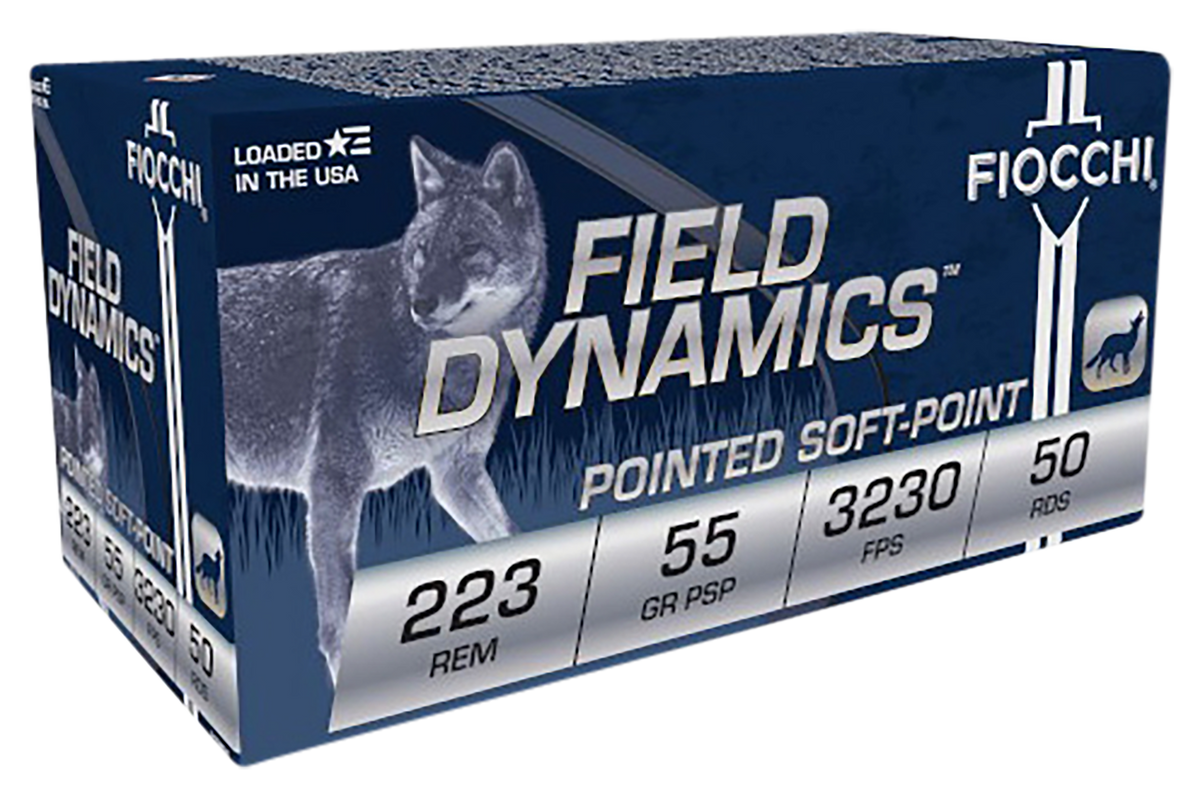 Fiocchi Field Dynamics 223 Rem 55gr PSP 50 Rd Box/500 Rd Case - Box or Case