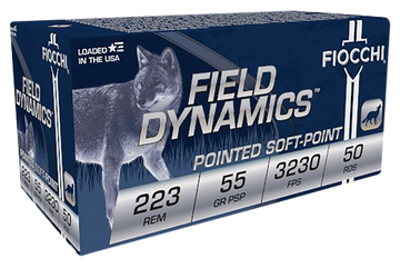 Fiocchi Field Dynamics 223 Rem 55gr PSP 50 Rd Box/500 Rd Case - Box or Case