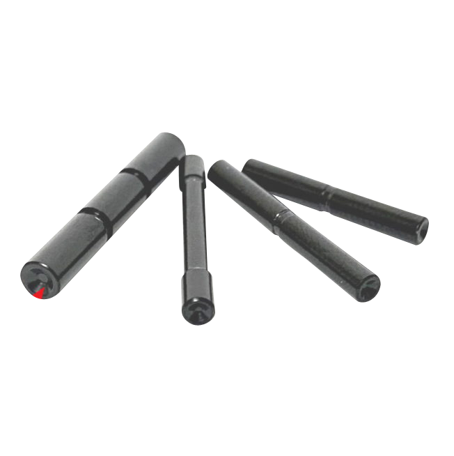 Cross Armory CRG4PSBK 4 Pin Set Dimpled Glock Gen4 4140 Steel - Black