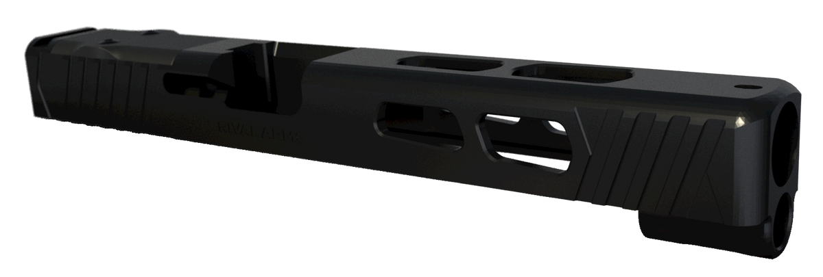 Rival Arms RA10G705A Precision Slide A1 Docter Cut Glock 34 Gen 3 Black QPQ 17-4 Stainless Steel