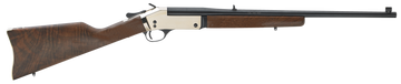 Henry H015B357 Single Shot .357 Mag/.38 Special 22" 1-Rd Break-Open Rifle - Polished Brass Receiver, American Walnut Stock