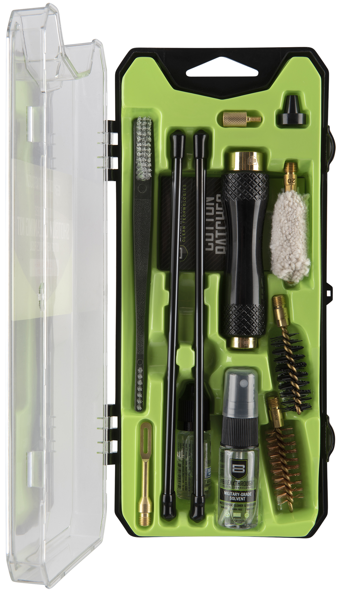 Breakthrough Clean Vision Series 20 Gauge 15-Pc Shotgun Cleaning Kit - Multi-Color