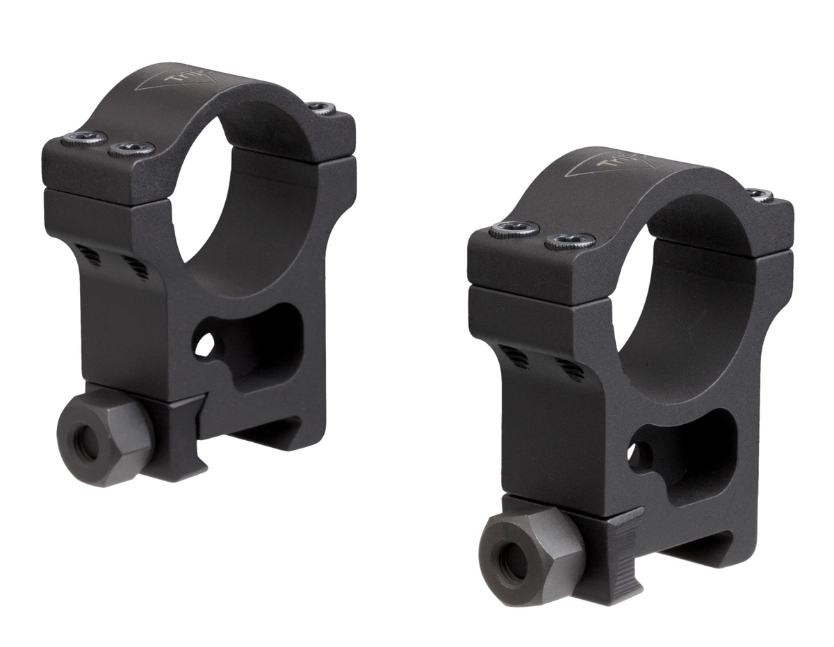 Trijicon AC22011 AccuPoint 30mm Extra High Riflescope Rings - Black Hardcoat Anodized - Pair