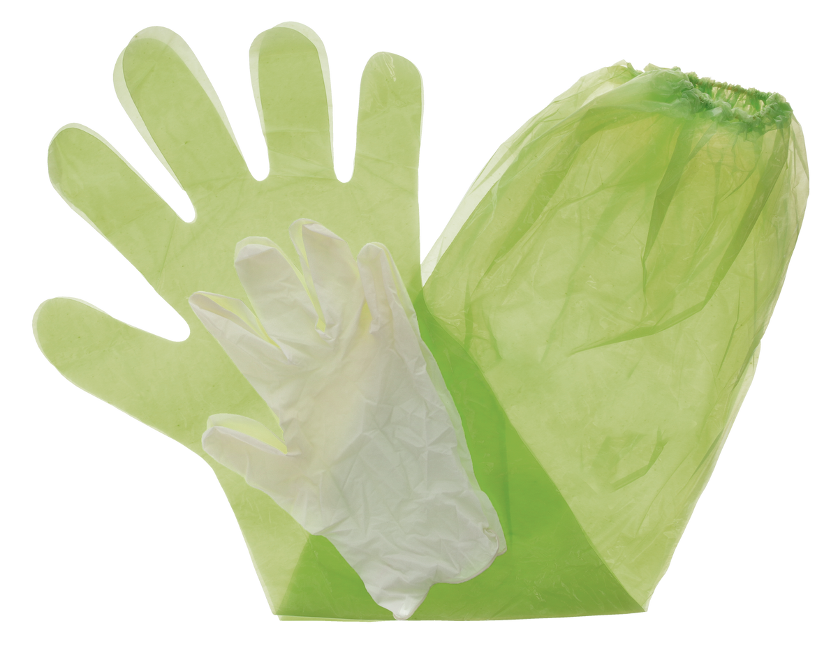 HME GCG4 Game Cleaning Gloves Green Shoulder Length/Form Fitting OSFA - 4 Pack