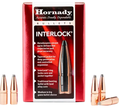 Hornady InterLock .308 170gr Flat Point Reloading Bullets - 100/Box