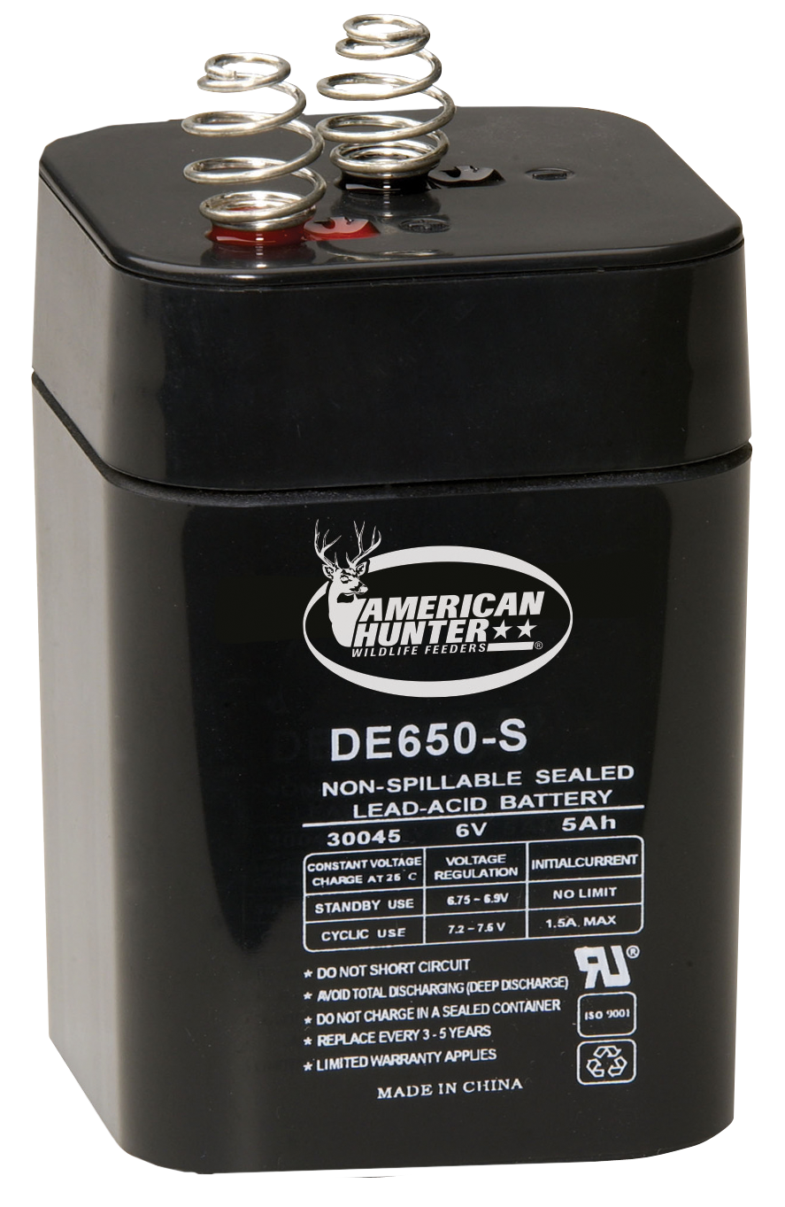 American Hunter DE30053 HR Rechargeable 6V 5 AMP Sealed Lead Acid Battery