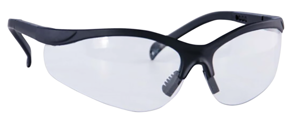 Caldwell Pro Range Shooting Glasses Clear Lens Black Frame - ANSI Z87.1