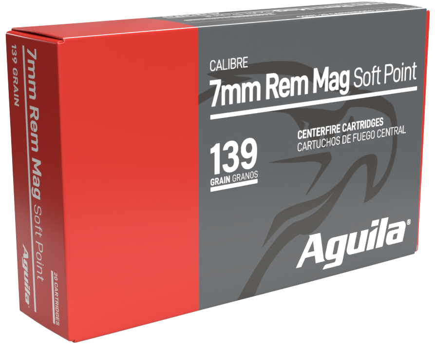 Aguila 80591AG 7mm Rem Mag 139gr InterLock Boat Tail Soft Point - Box or Case