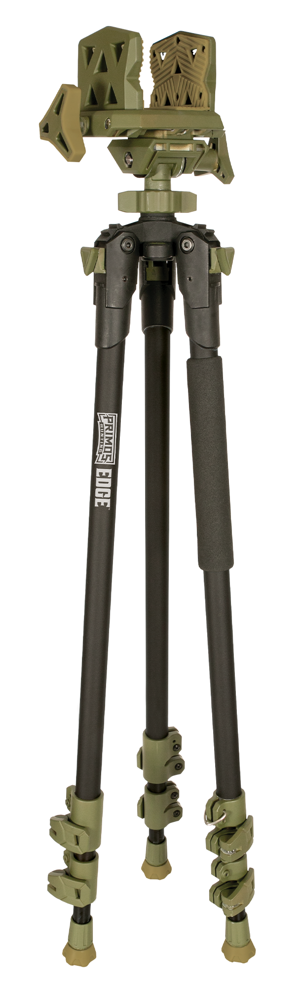 Primos Edge 31"-59" Aluminum Tripod Shooting Stick - Dark Earth Gun Clamp