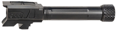 Faxon Firearms Match Series 9mm Luger Fluted Threaded Barrel - Glock 43/43X - 416-R Stainless - Black Nitride