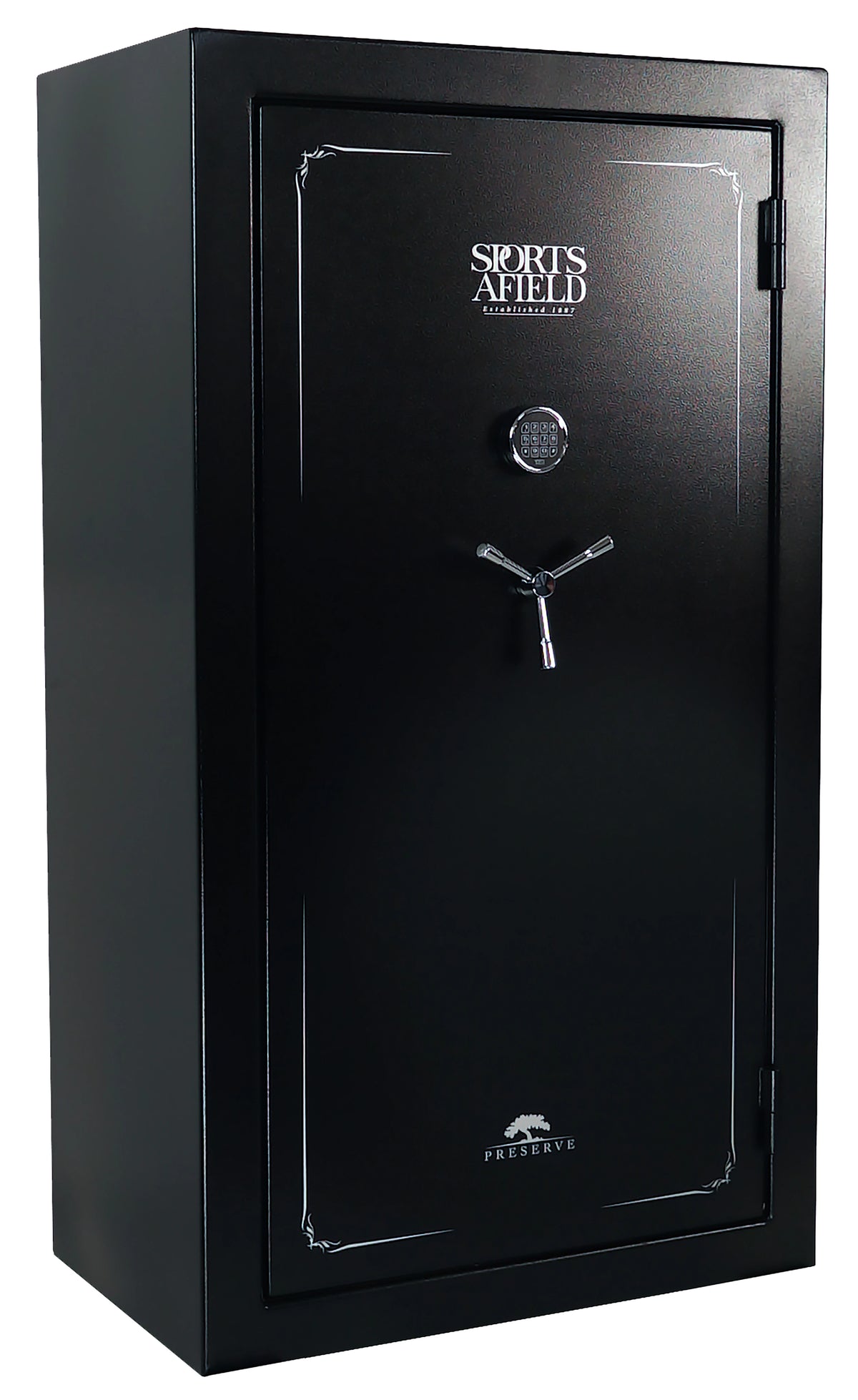 Sports Afield Preserve SA7240P 60+8 Fireproof Gun Safe 72x40x25 Black Steel