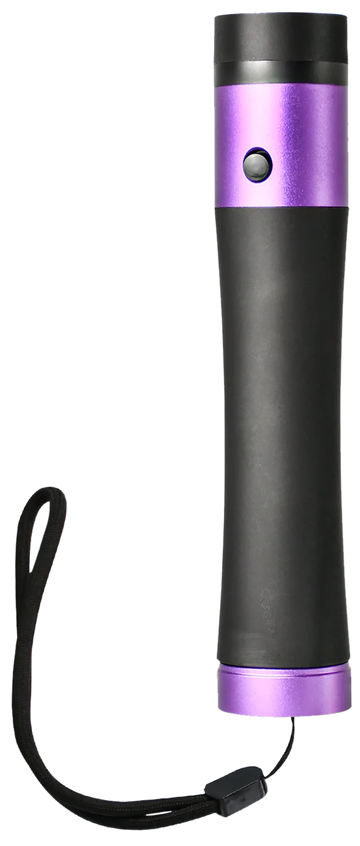 Guard Dog Ivy 200 Lumens Stun Gun Flashlight - Black/Purple Aluminum